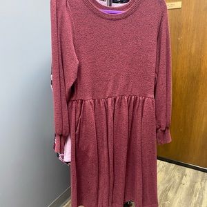 Long sleeve dress plush/soft